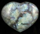 Flashy Polished Labradorite Heart #47257-1